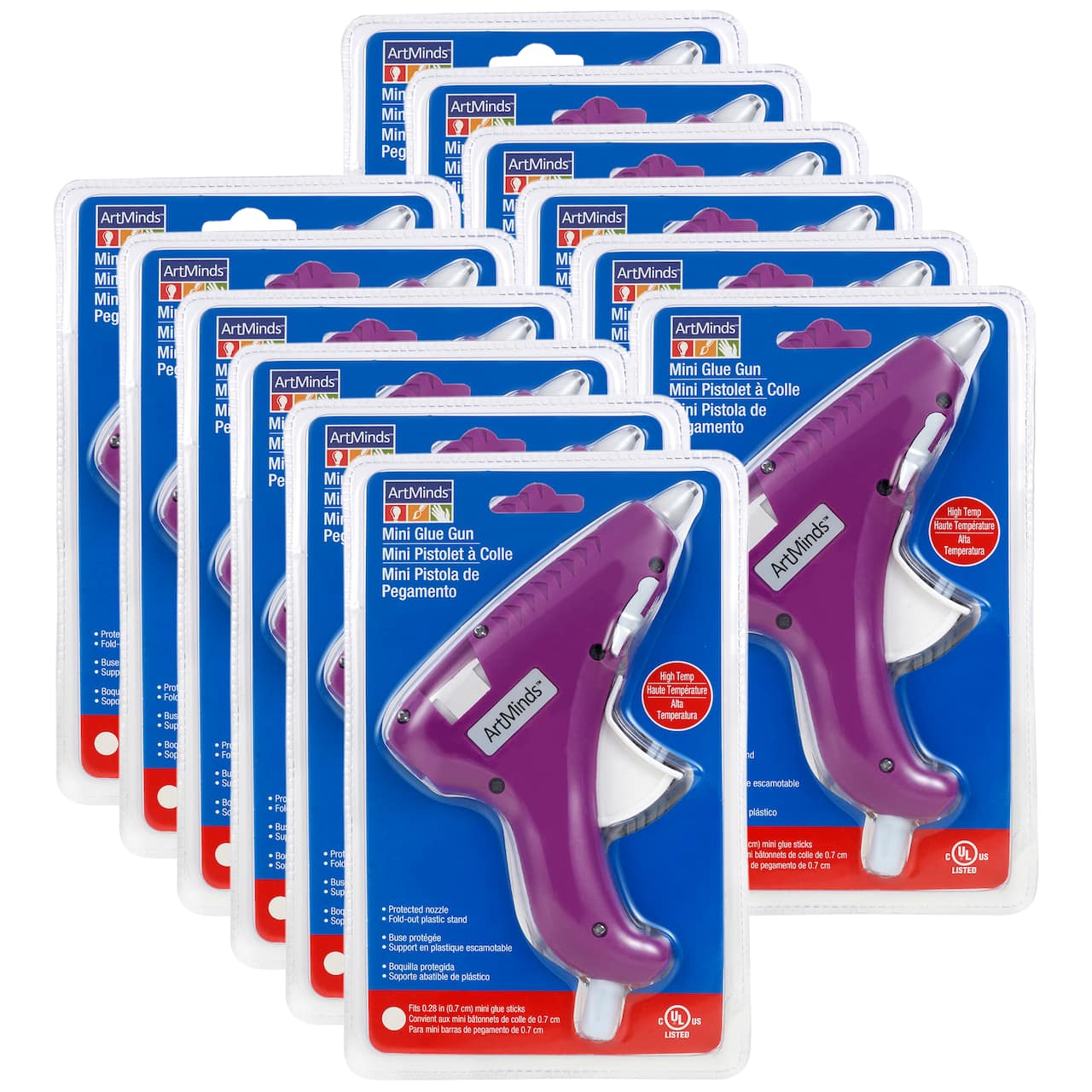 12 Pack: Purple Fashion Mini Glue Gun by ArtMinds®